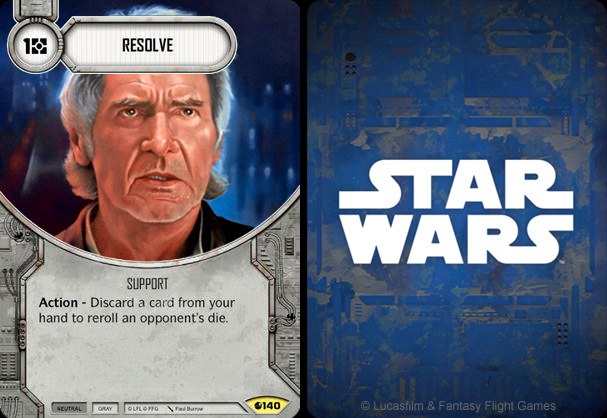 Resolve - Han Solo oil painting by Paul Burrow - Star Wars Destiny - Spirit of Rebellion ©FFG