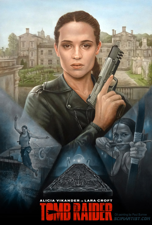 Tomb Raider Oil Painting by Paul Burrow