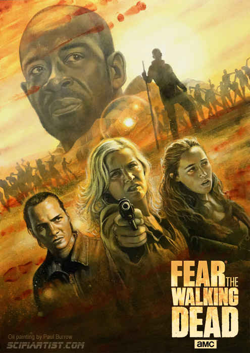 Fear the walking dead Oil Painting by Paul Burrow