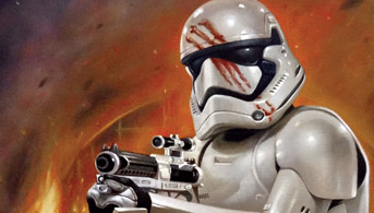 Click to view Finn - First Order Stormtrooper Oil Painting