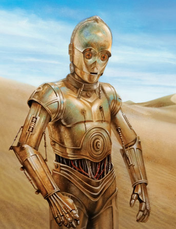Click to view C-3P0 - Made to suffer Oil Painting