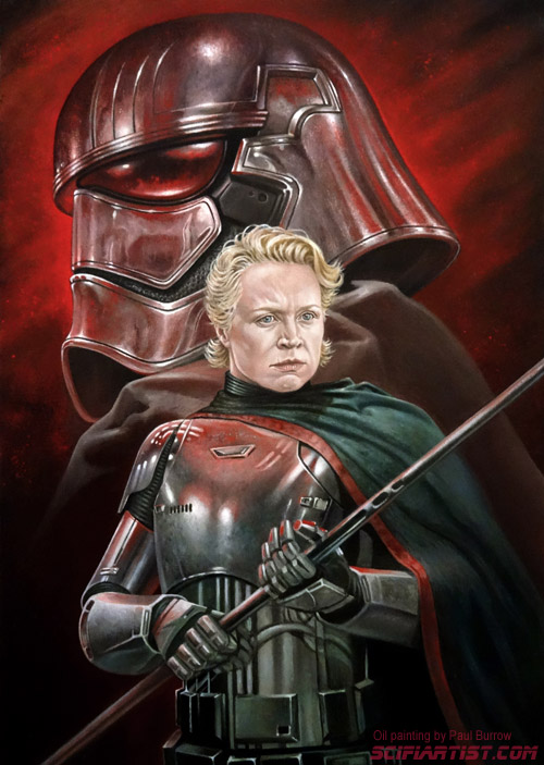 Captain Phasma Oil Painting by Paul Burrow