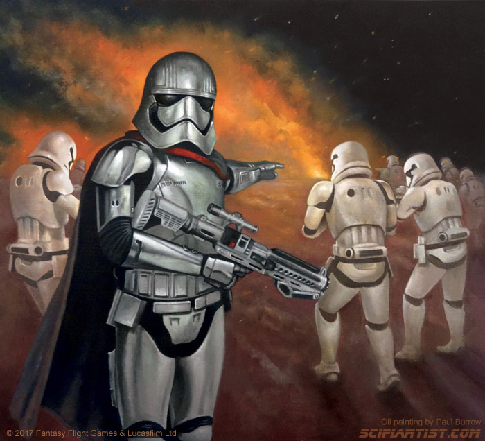 New Orders - Captain Phasma oil painting by Paul Burrow