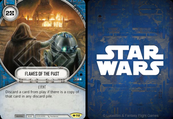 Flames of the past oil painting by Paul Burrow - Star Wars Destiny - Way of the force 112 ©FFG