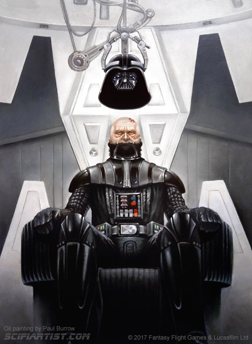 Darth Vader - Isolation Oil Painting by Paul Burrow