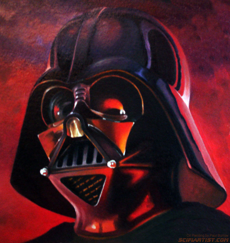 Darth Vader Oil Painting by Paul Burrow