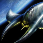 Spaceship Concept Art &copy; Paul Burrow